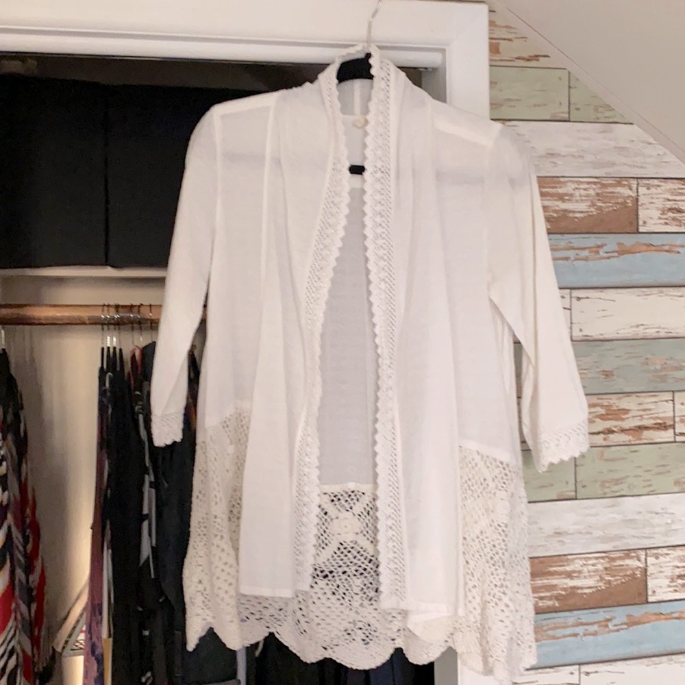 Rip Curl Crochet Cardigan NWOT